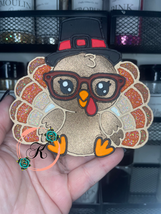 Turkey with Glasses Freshie