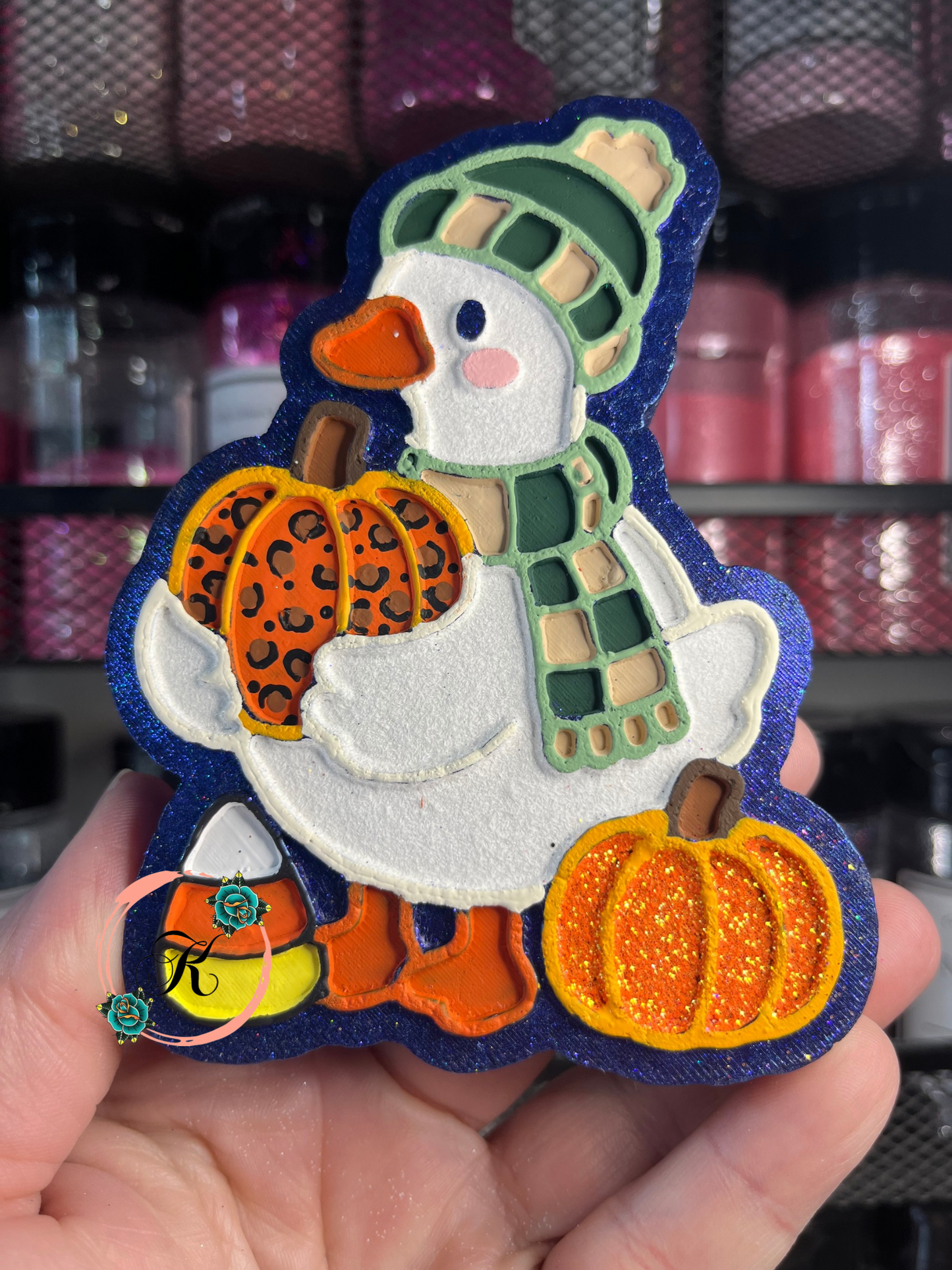 Goose Pumpkin & Candy Corn Freshie