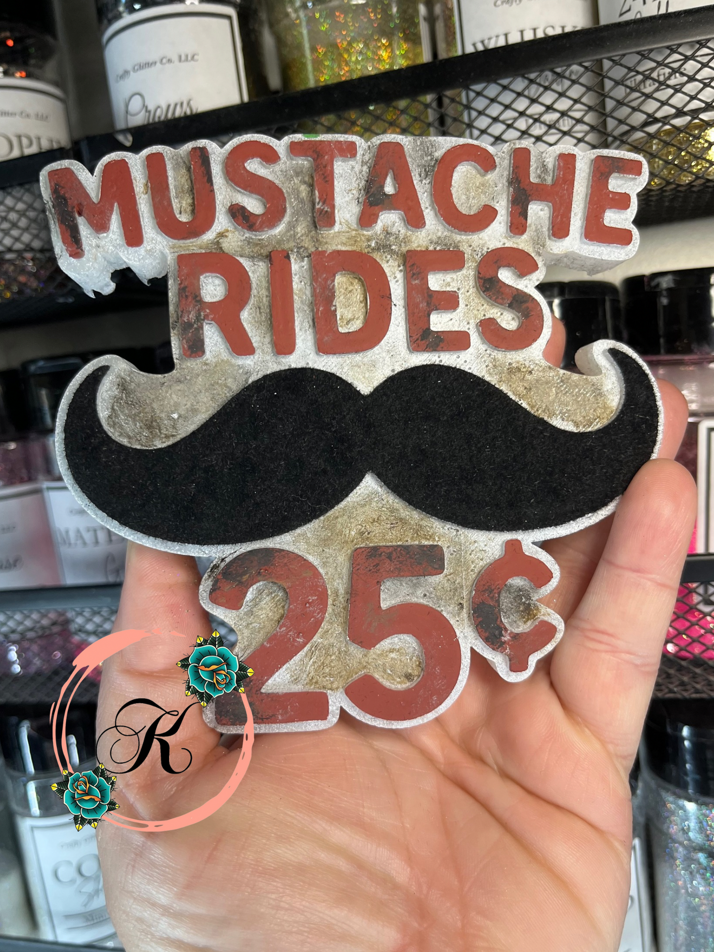 Mustache Rides Freshie