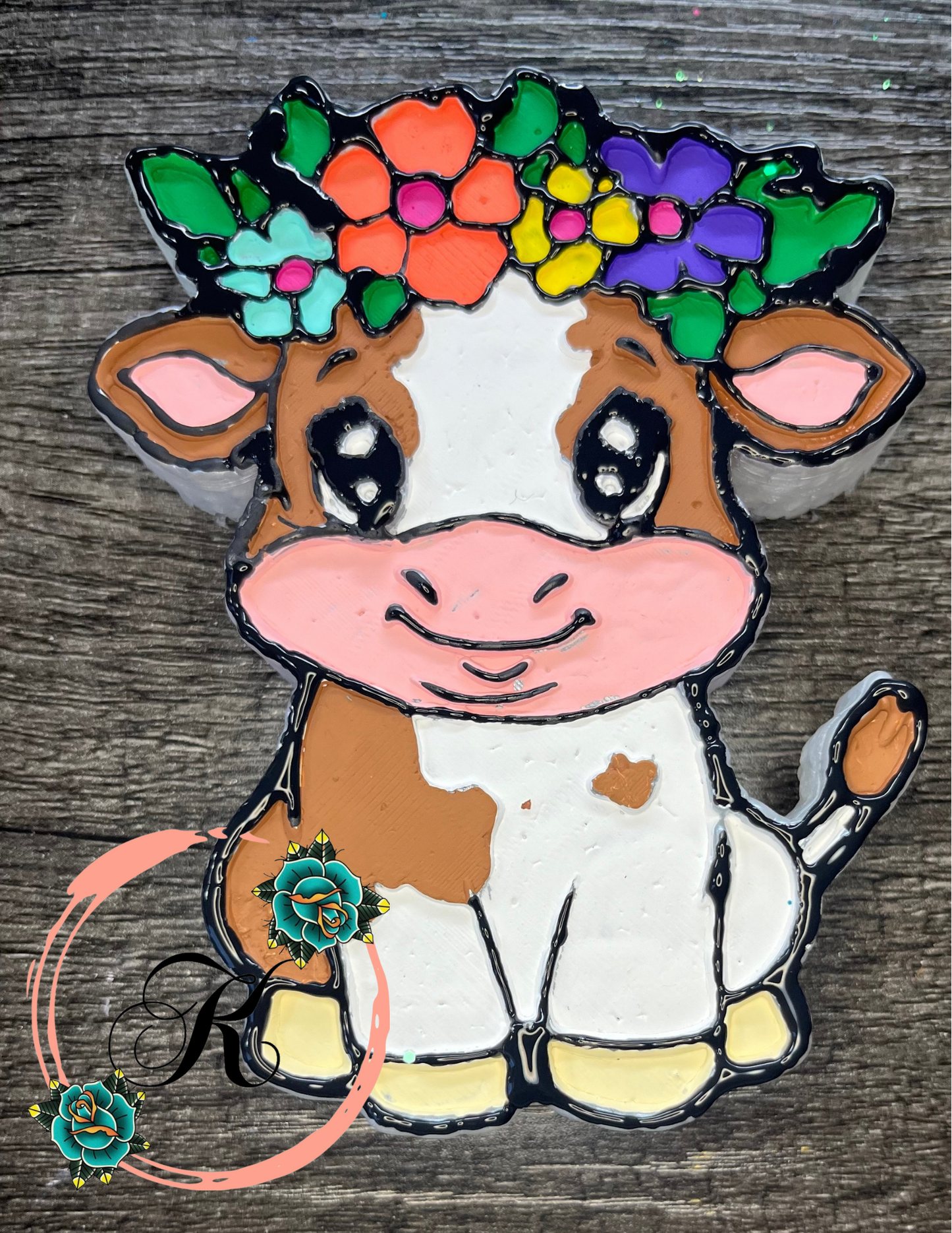 Cow with Flowers Mold