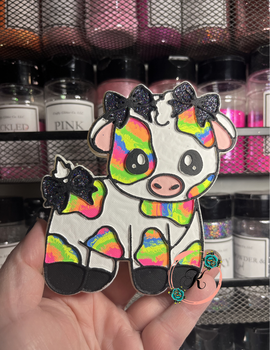 Cute Cow with Bows Freshie
