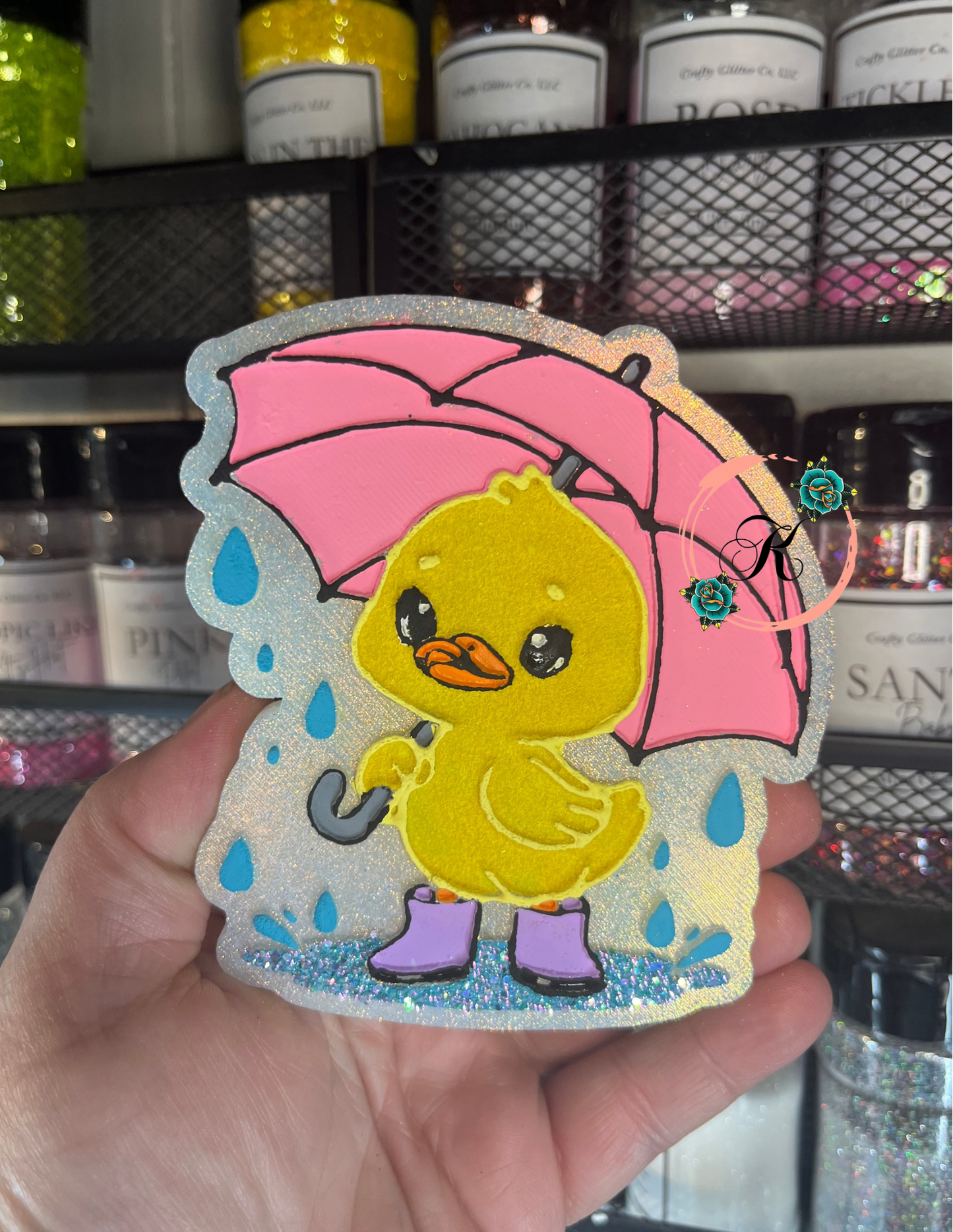 Duck with Umbrella Freshie