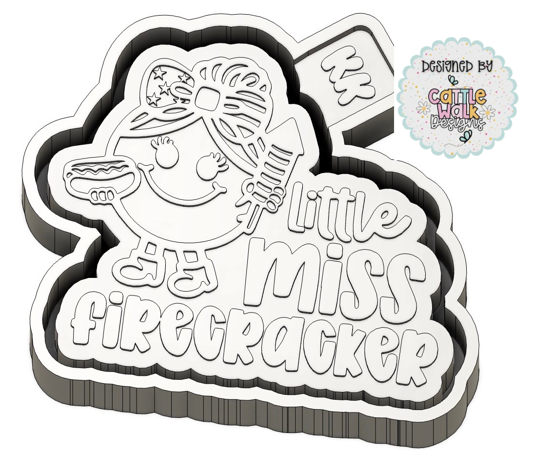 Little Miss Firecracker Mold