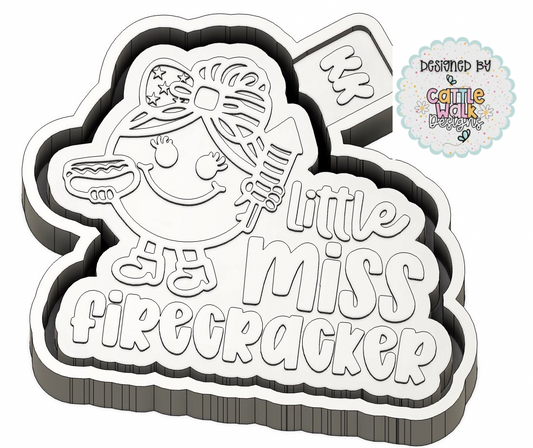 Little Miss Firecracker Mold