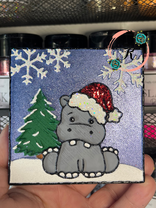 Christmas Hippo Freshie