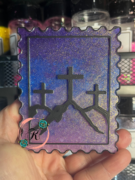 3 Crosses Stamp Freshie