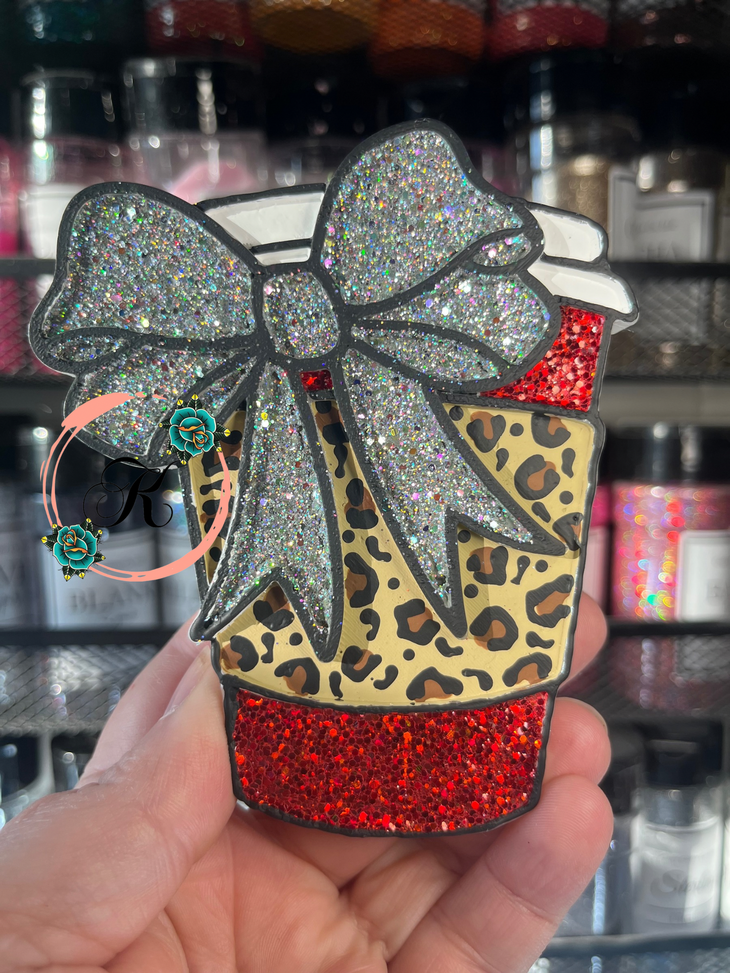 Coffee Cup with Bow Freshie