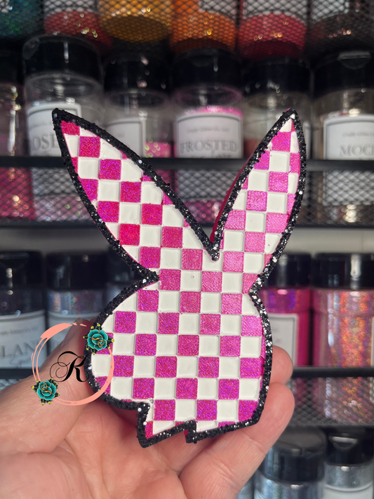 Checkered Print PB Bunny Freshie