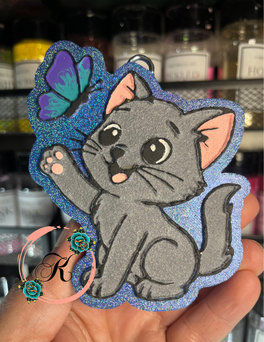 Cat With Butterfly Freshie