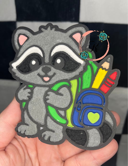 Back To School Raccoon Freshie