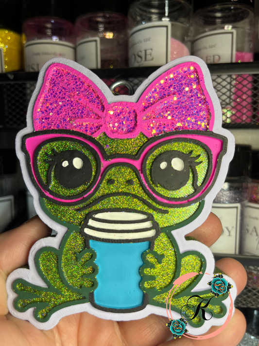 Frog with Bow Freshie