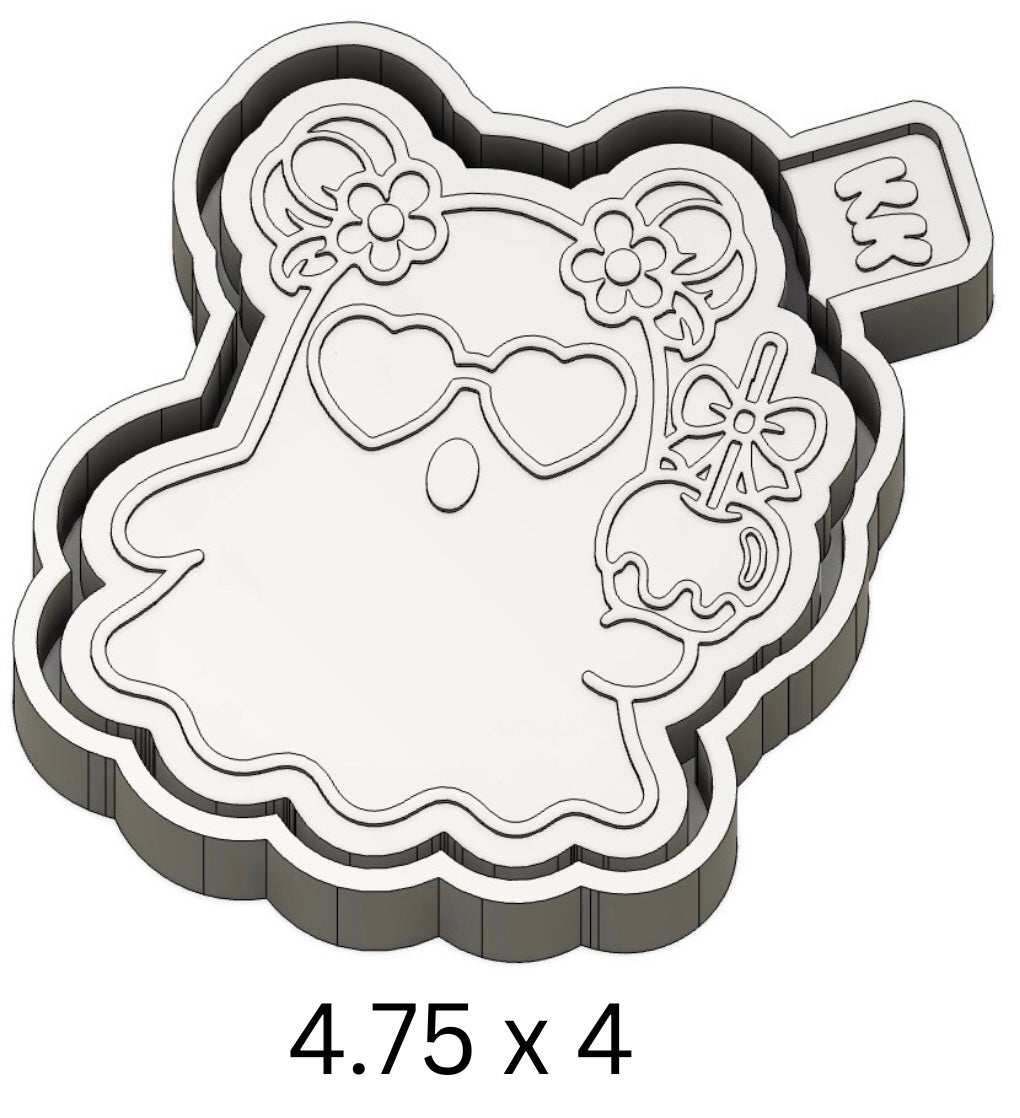 Candy Apple Ghost Mold