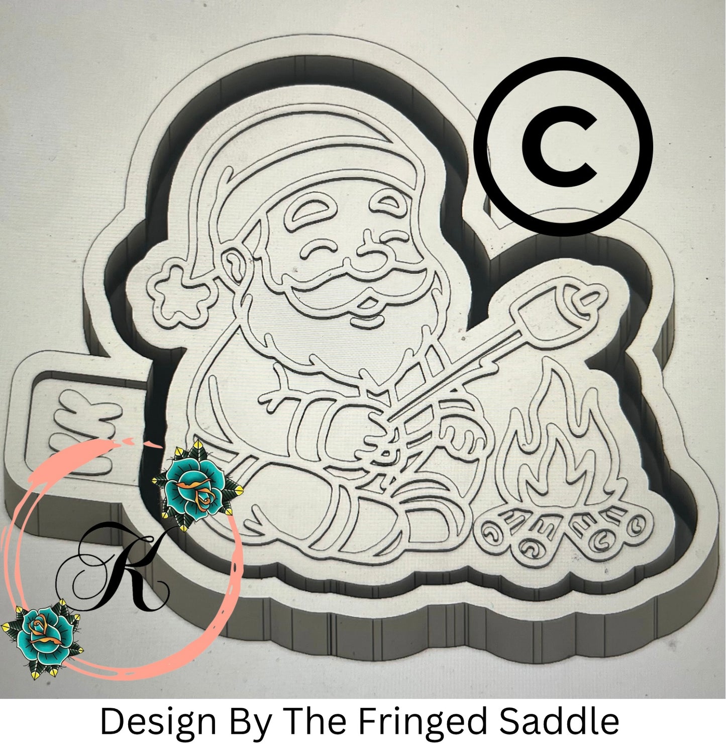 Santa Roasting Marshmallows Mold