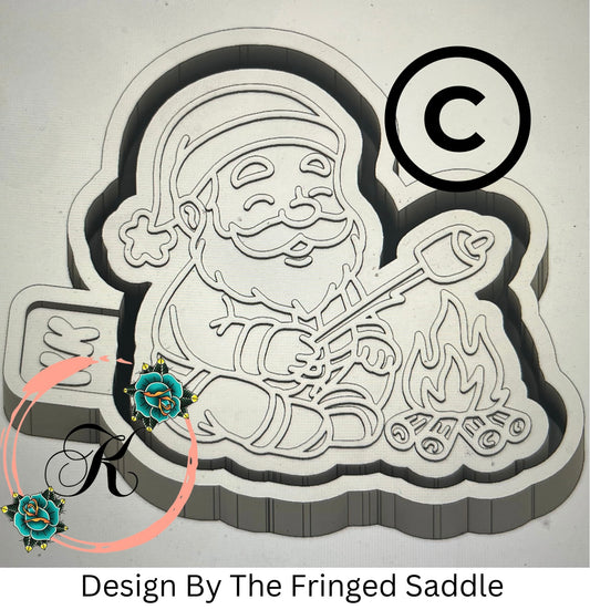 Santa Roasting Marshmallows Mold