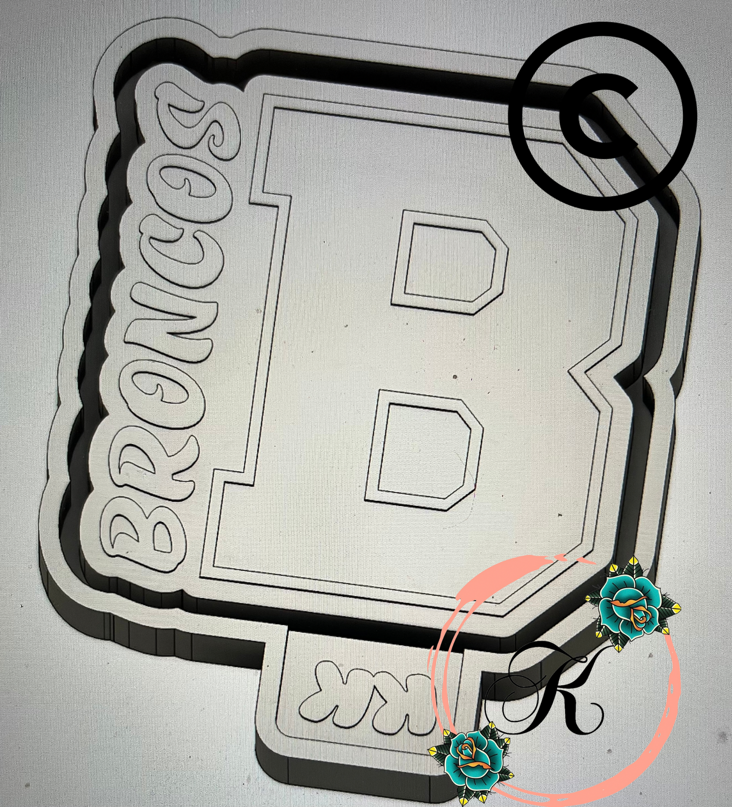 B Broncos Mold