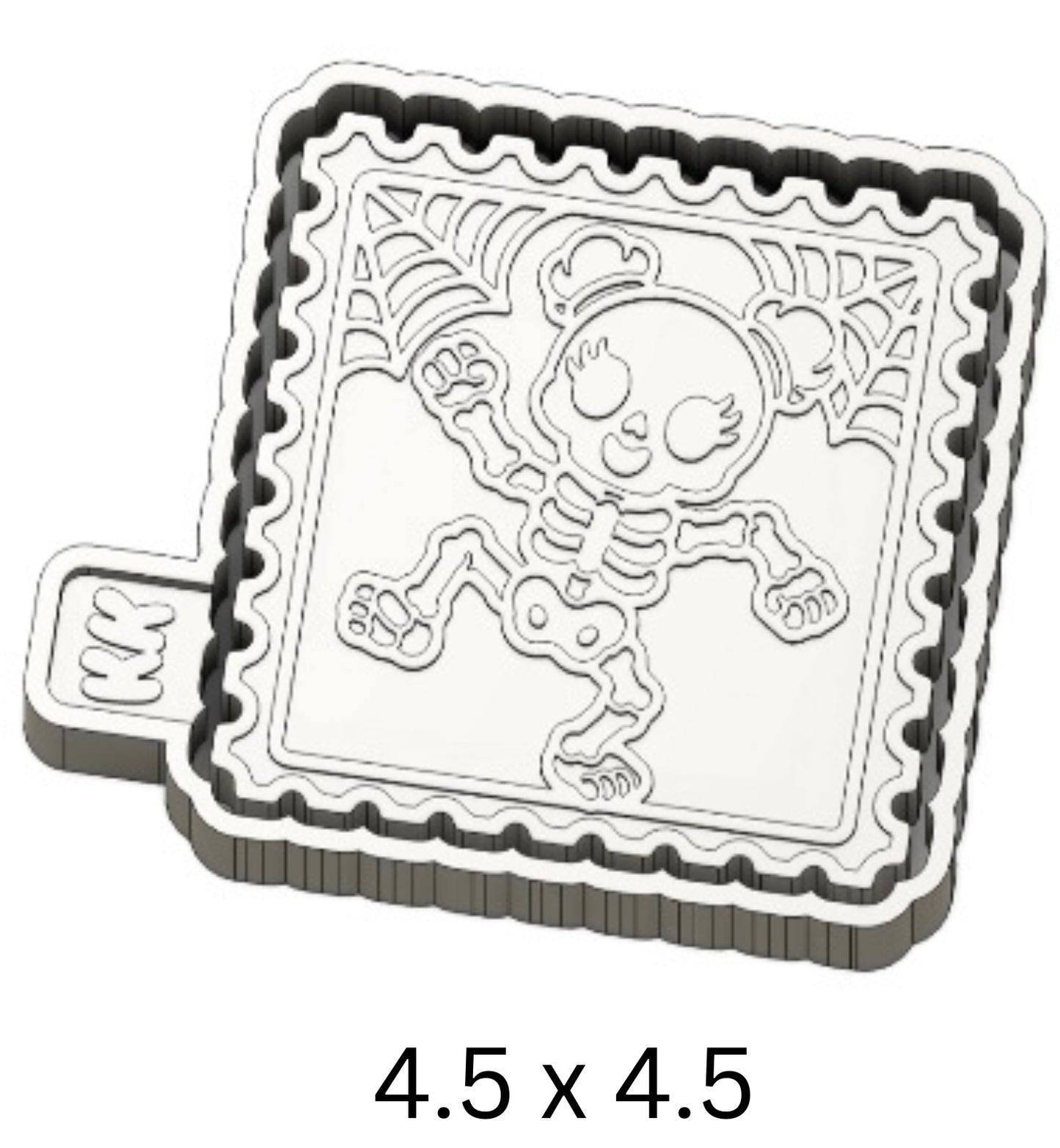 Girl Skeleton Stamp Mold