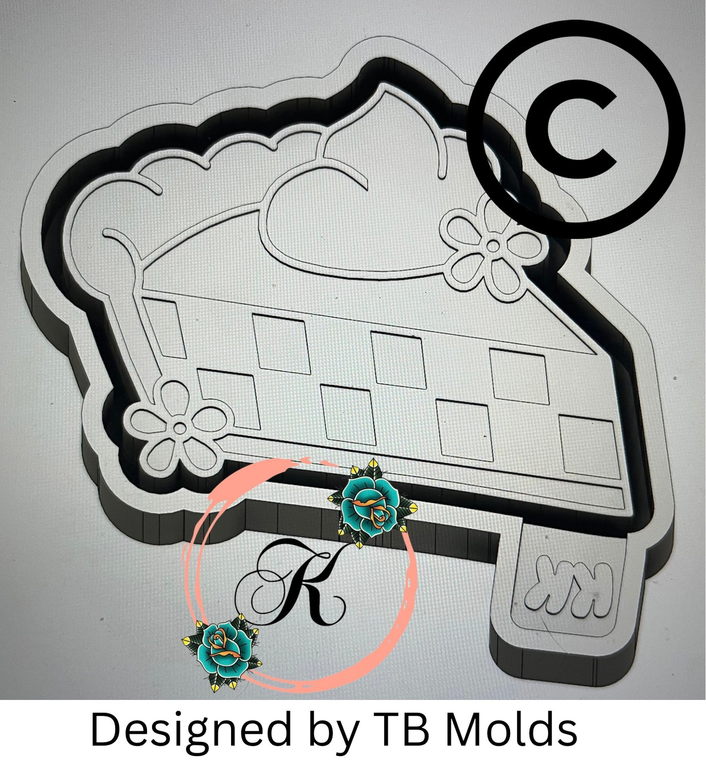 Checkered Print Pie Mold