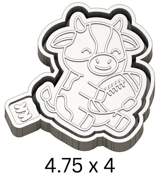 Cow with Football Mold