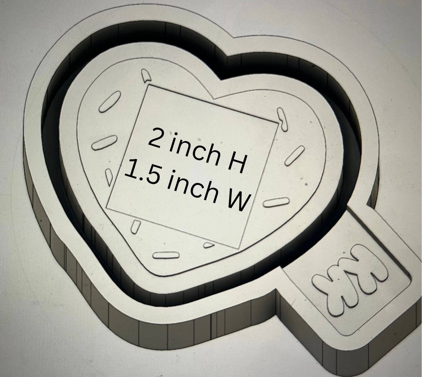 Sugar Heart Cookie Frame Mold