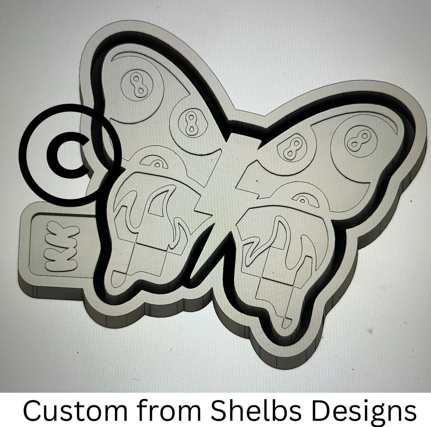 8 Ball Butterfly Mold