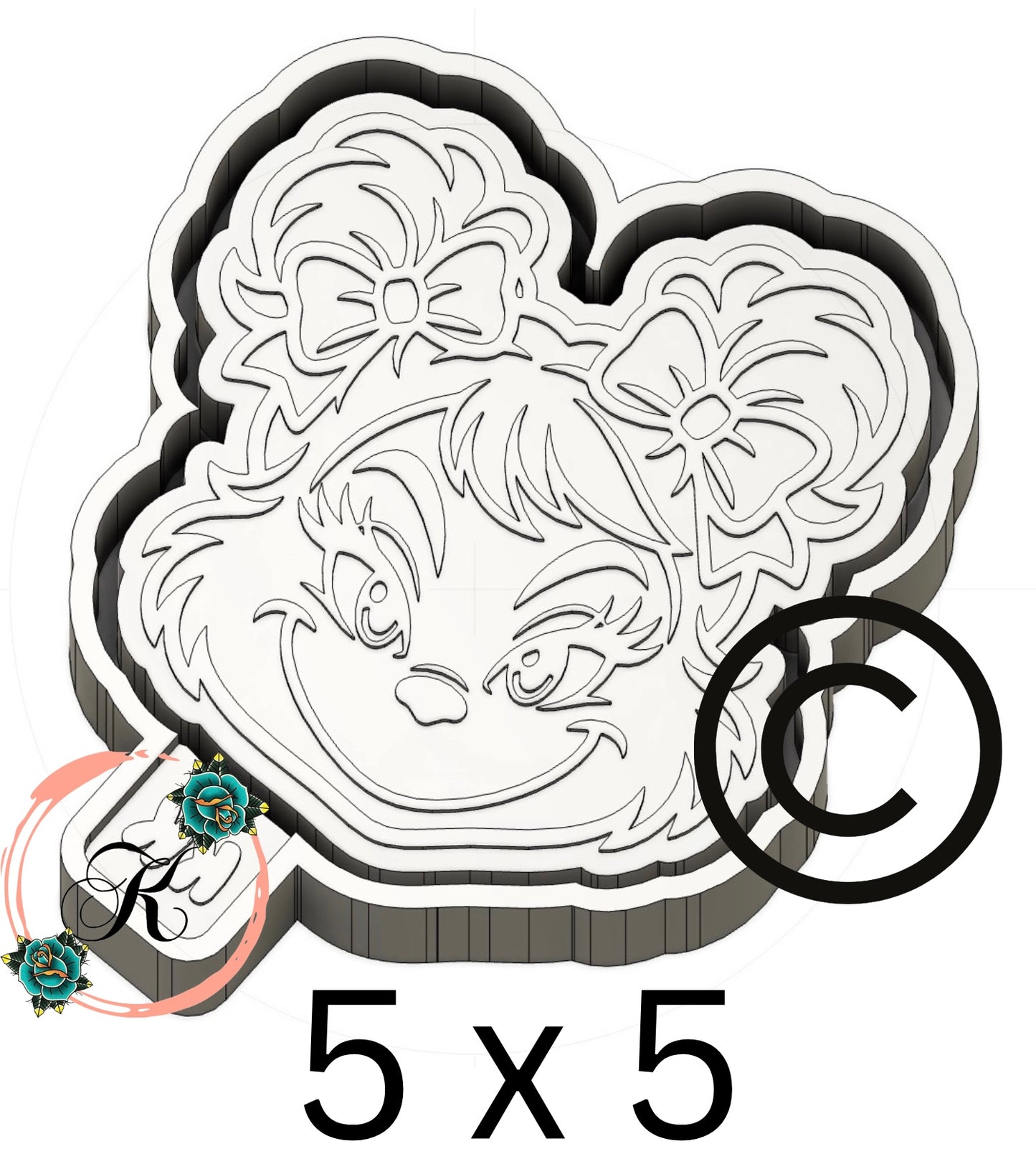 G Girl with Spacebuns Mold