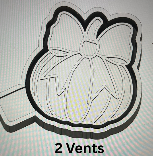 Pumpkin With Bow Vents