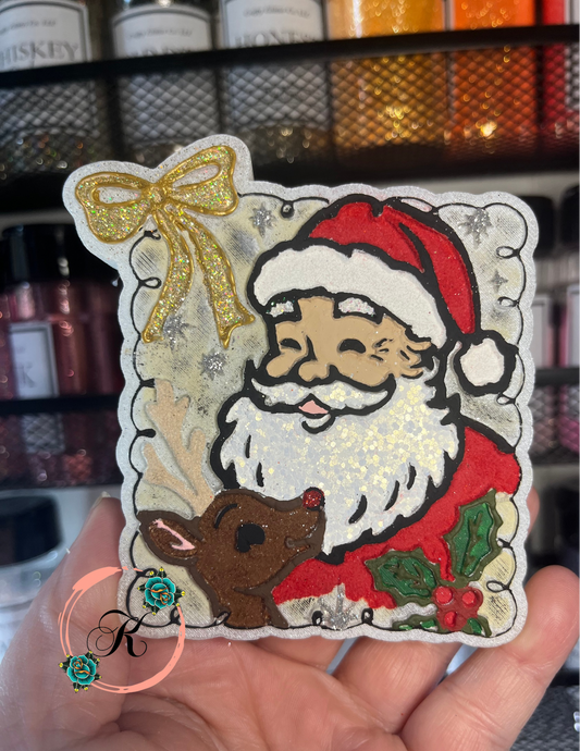Vintage Santa Freshie