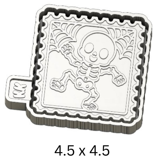 Boy Skeleton Stamp Mold