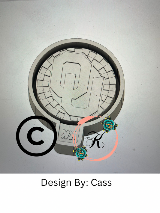 Checkered Print o and u  Mold