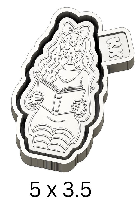 Scream Girl with Book Mold