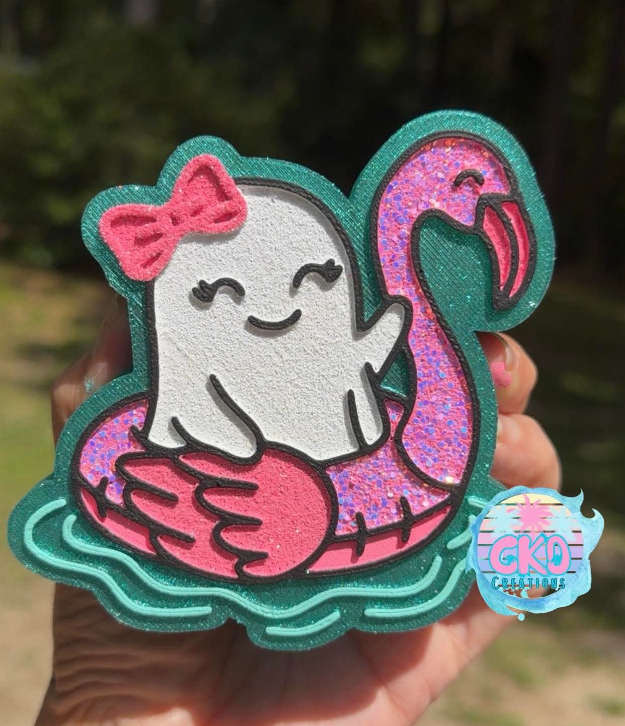 Ghost in Flamingo Float Mold