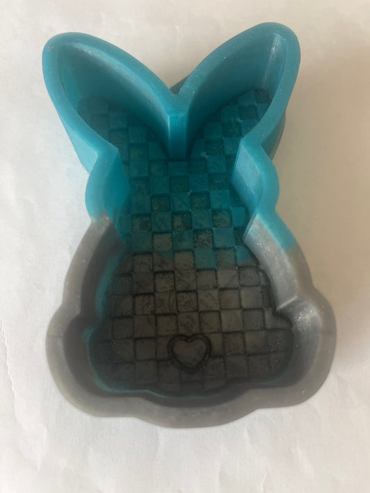 Checkered Print Bunny Destash