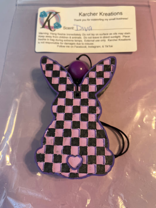 Checkered Print Bunny- High Class