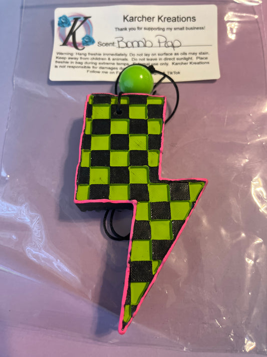Checkered Print Bolt- Bomb Pop