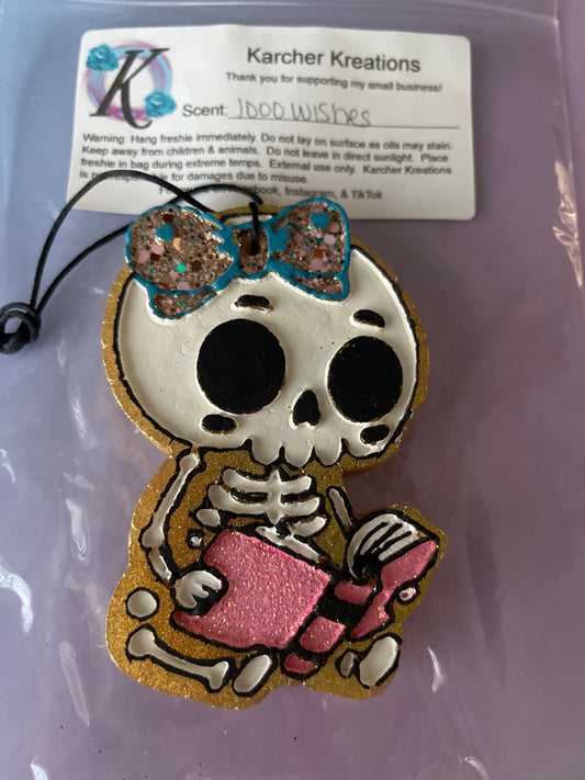 Skeleton with Book- 1000 Wishes