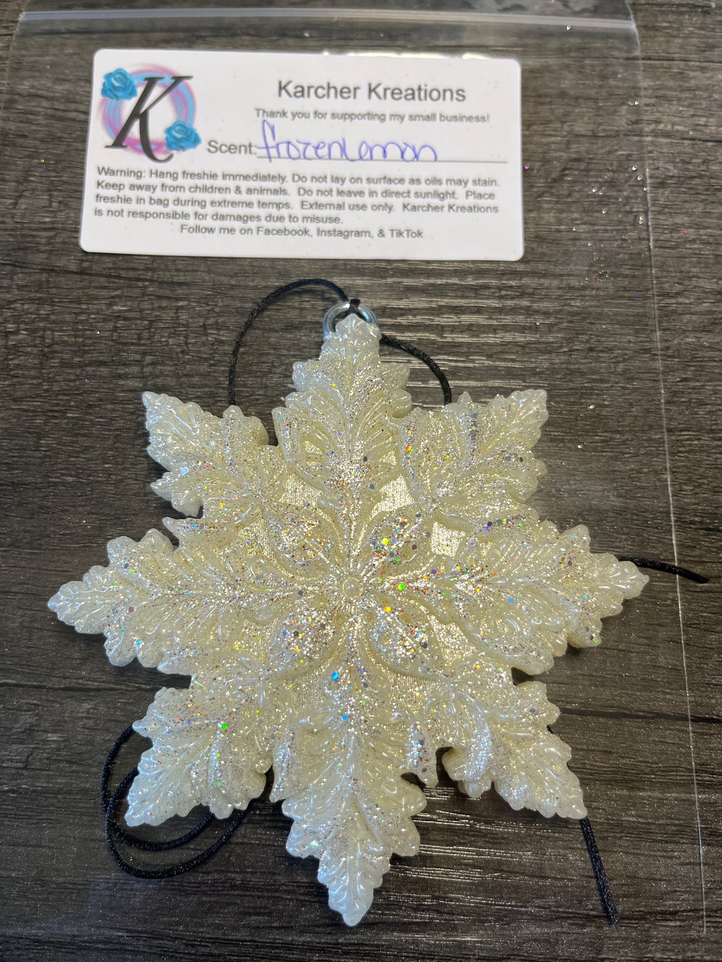 3D Snowflake- Frozen Lemon