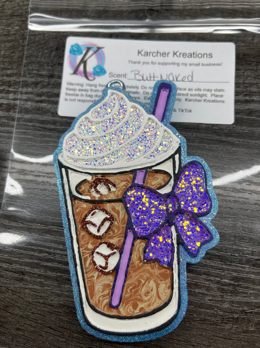 Iced Coffee with Bow….Butt Naked