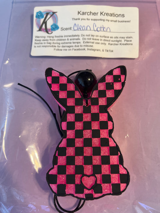 Checkered Print Bunny- Clean Cotton