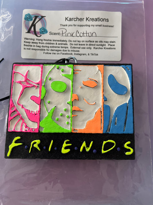 Scary Guy Friends- Pink Cotton