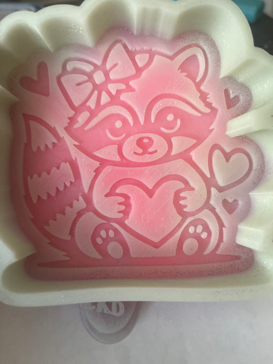 Raccoon with Hearts Destash