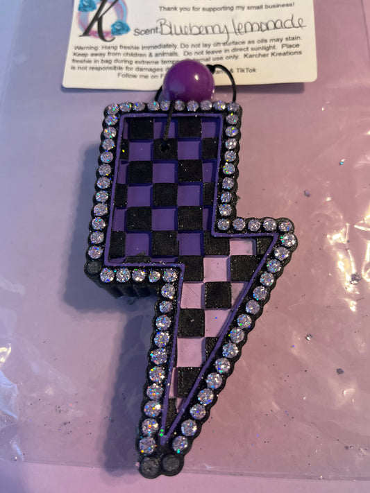 Checkered Print Bolt- Blueberry Lemonade