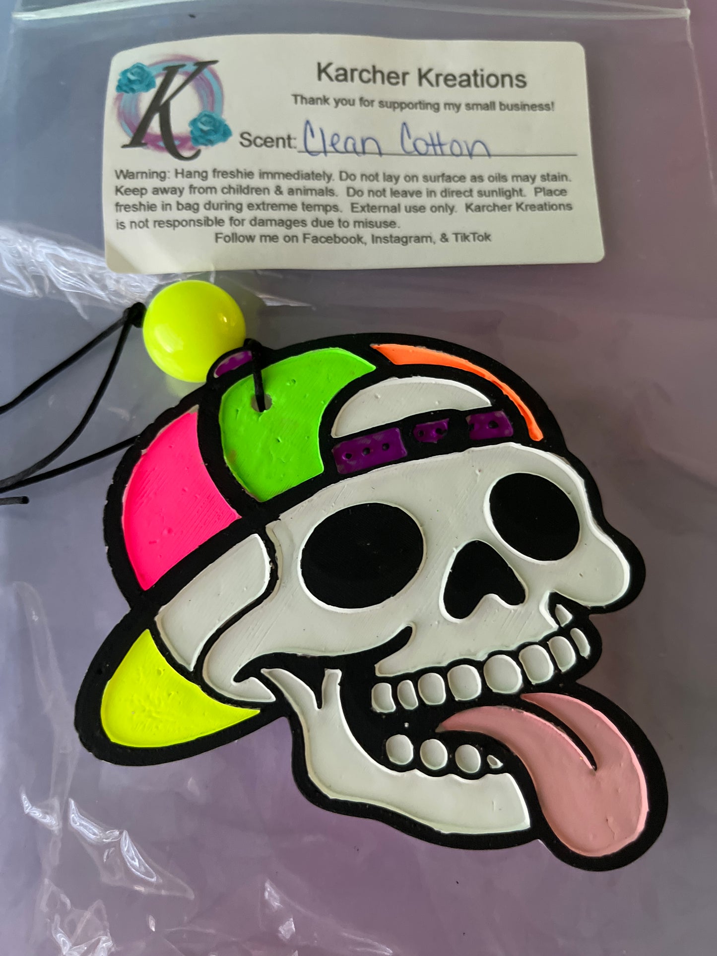 Skull with Hat- Clean Cotton