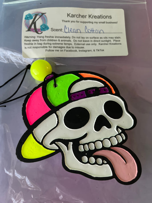 Skull with Hat- Clean Cotton
