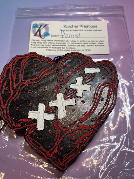 Stitched Heart- Flannel