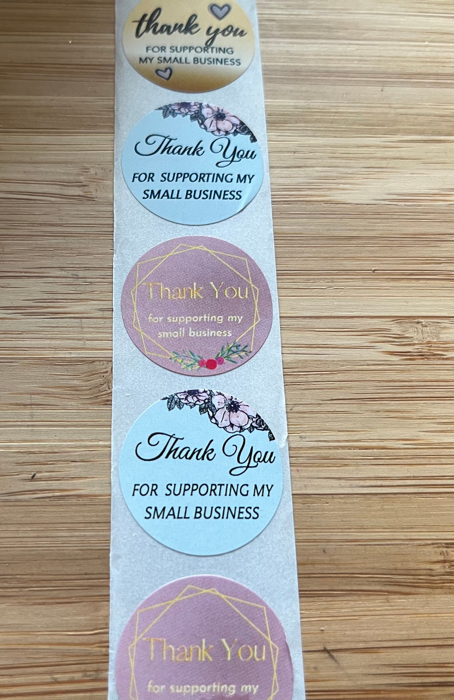 Thank you for supporting my small business stickers