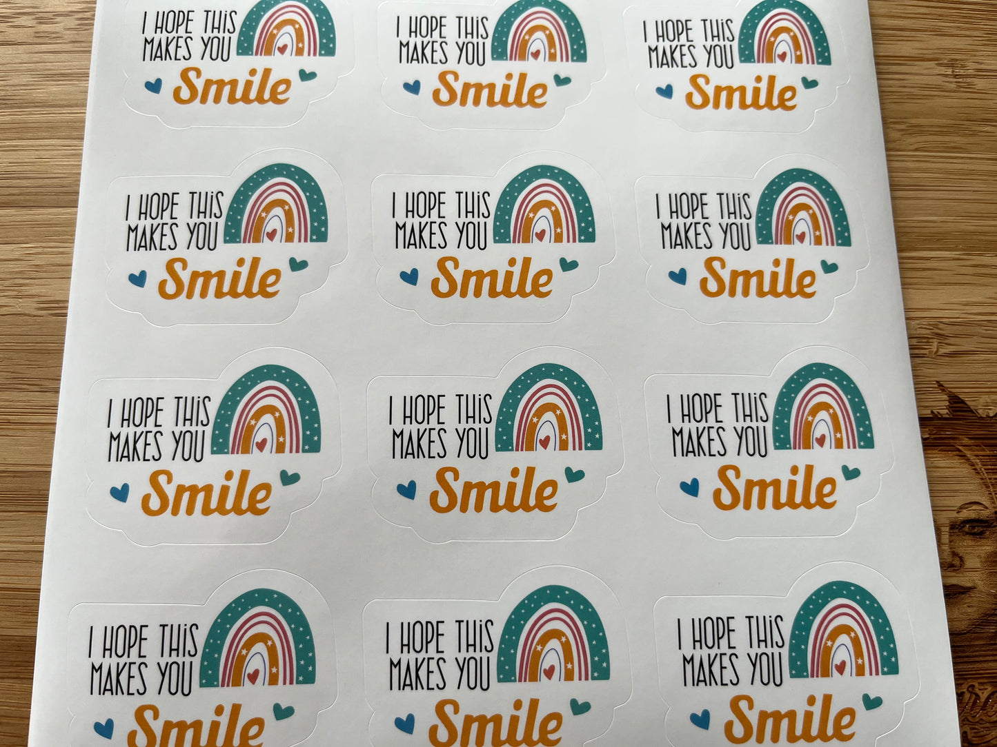 I hope this makes you smile stickers