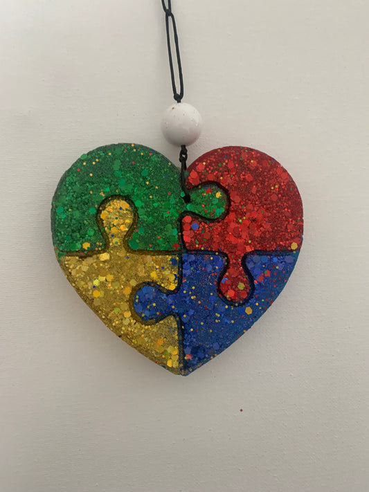 Autism Heart Car Freshener