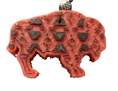 Aztec Bison Car Freshie