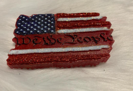 We The People American Flag car Freshener