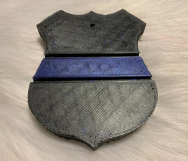 Badge with Thin Blue Line Freshie